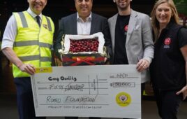 2021 Cherry Auction cheque presentation to Camp Quality